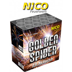 Nico Golden Spider Feuerwerk Batterie - 13 Schüsser Feuerwerksbatterie Berlin kaufen Werksverkauf Silvester Schöneberg Kreuzberg