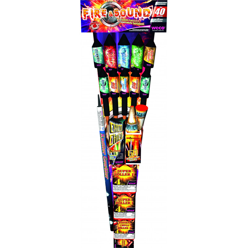 Silvester Grosses Raketen Mix Sortiment Fire & Sound