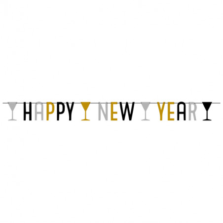 Silvester Deko Happy new year Girlande silvestergirlande Berlin kaufen