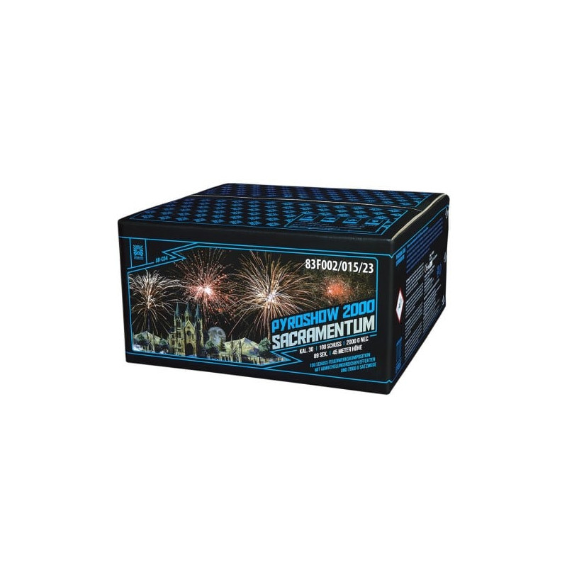 Funke Feuerwerk Verbund Pyroshow 2000 Sacramentum von Argento feuerwerksbatterie berlin kaufen werksverkauf silvester steglitz z