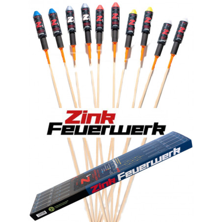 10 Zink Premium Bukettraketen Z1 Version 1.2  Raketen Sortiment Raketensortiment Silvester Feuerwerk Berlin kaufen Werksverkauf 