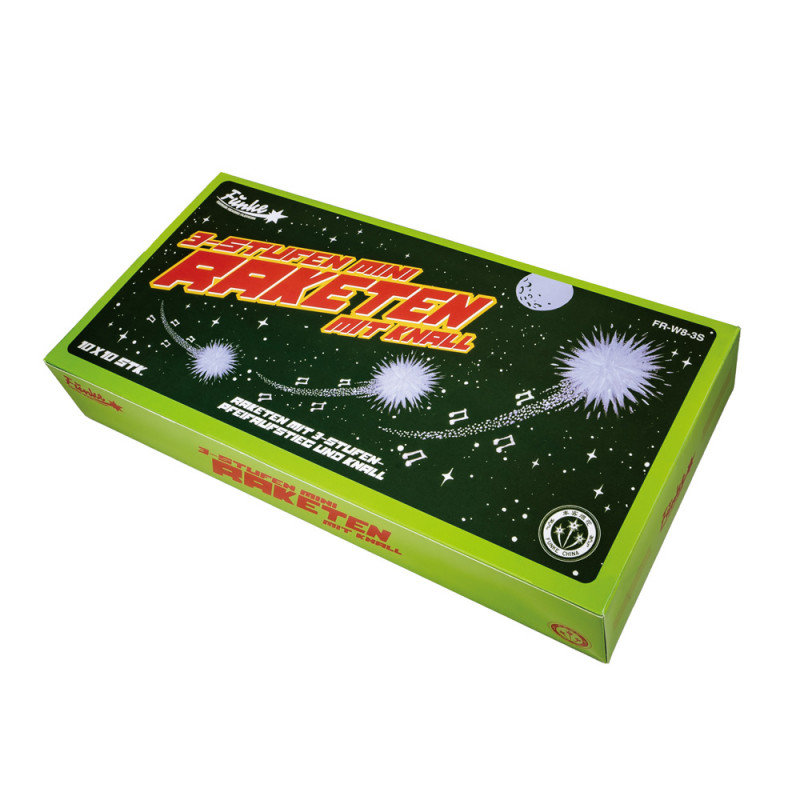 Funke 3 Stufen Mini Raketen mit Knall Feuerwerk berlin kaufen werksverkauf silvester schöneberg kreuzberg zehlendorf steglitz