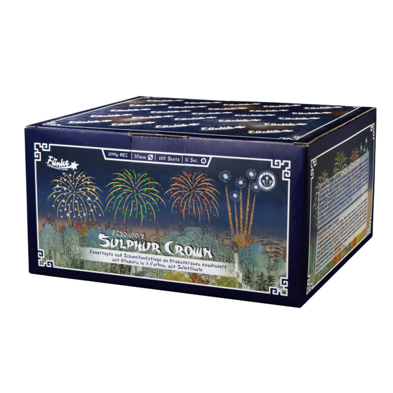 Silvester Feuerwerk Verbund Sulphur Crown F2 von Funke Batterie berlin kaufen werksverkauf kreuzberg schöneberg zehlendorf stegl
