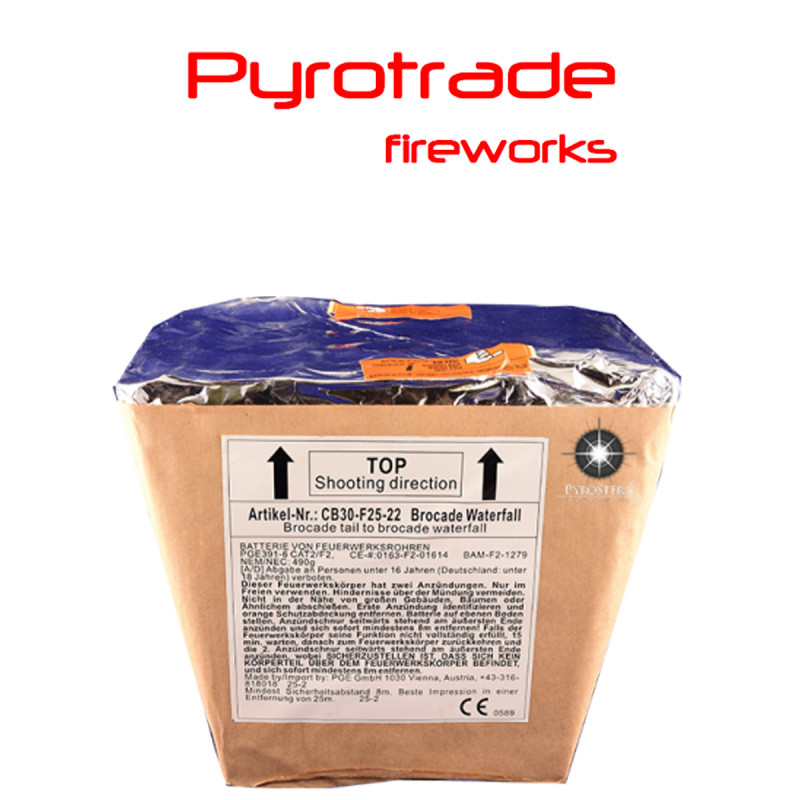 Pyrotrade Feuerwerk Batterie Brocade Waterfall Feuerwerksbatterie berlin kaufen werksverkauf