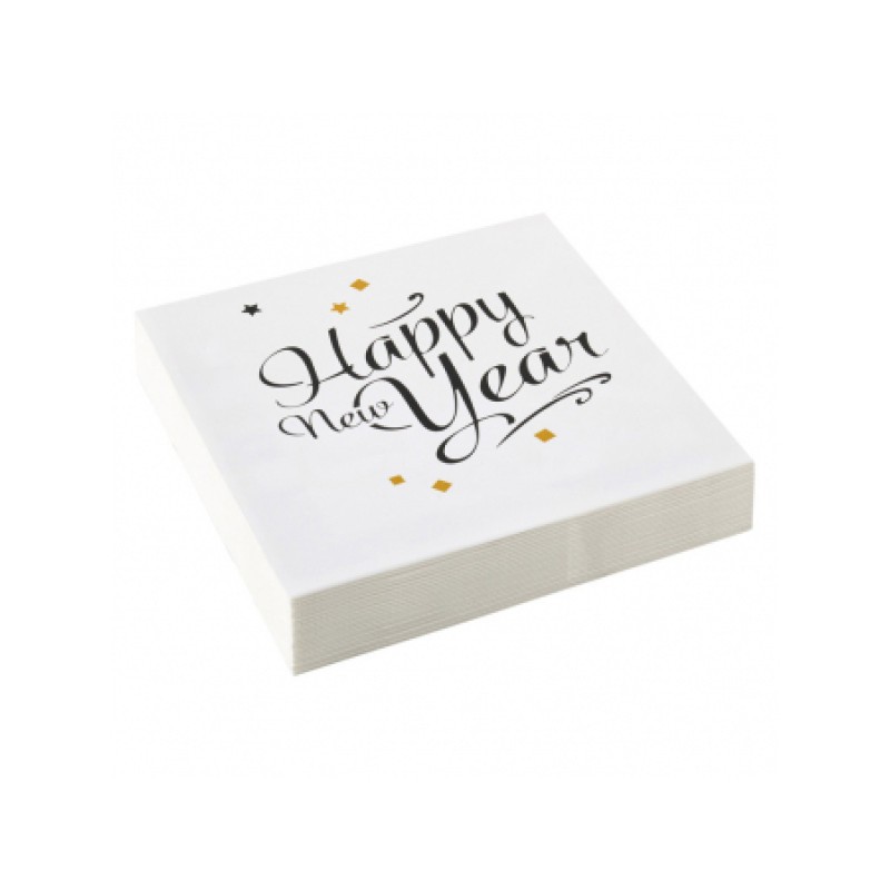 20 Servietten Happy New Year Silvester 