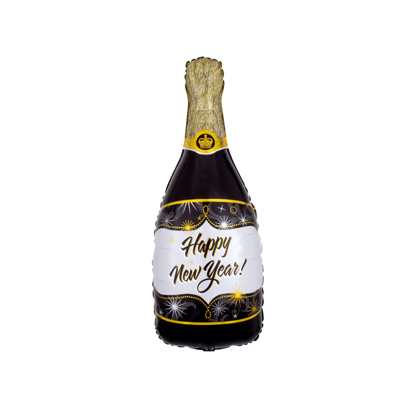 Folienballon Sektflasche Happy New Year