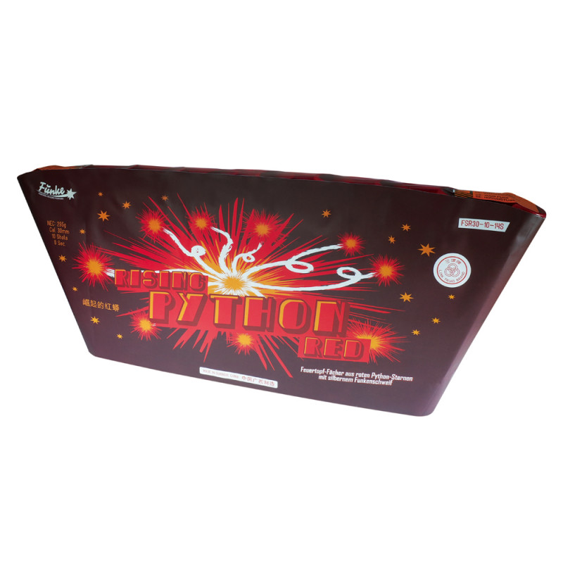 Silvester Feuerwerk Funke Singelrow Rising Python Red