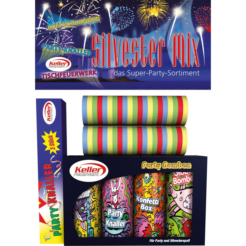 Tischfeuerwerk Set Silvester Mix von Keller
