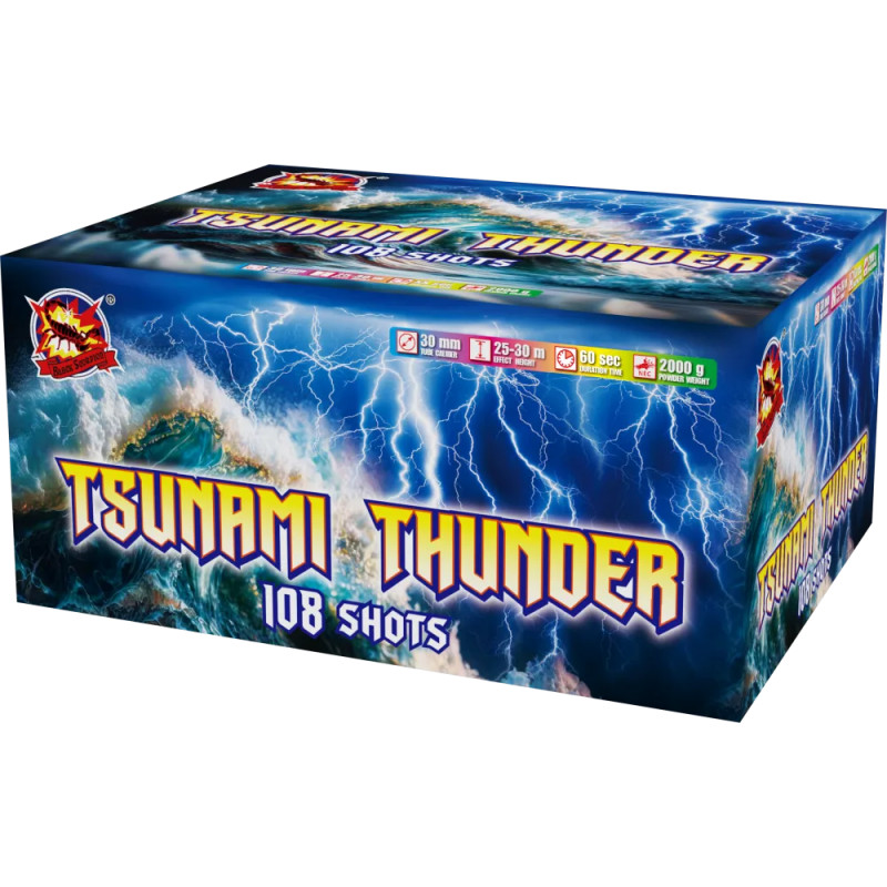 SRPYRO Tsunami Thunder Silvester Feuerwerk Verbund