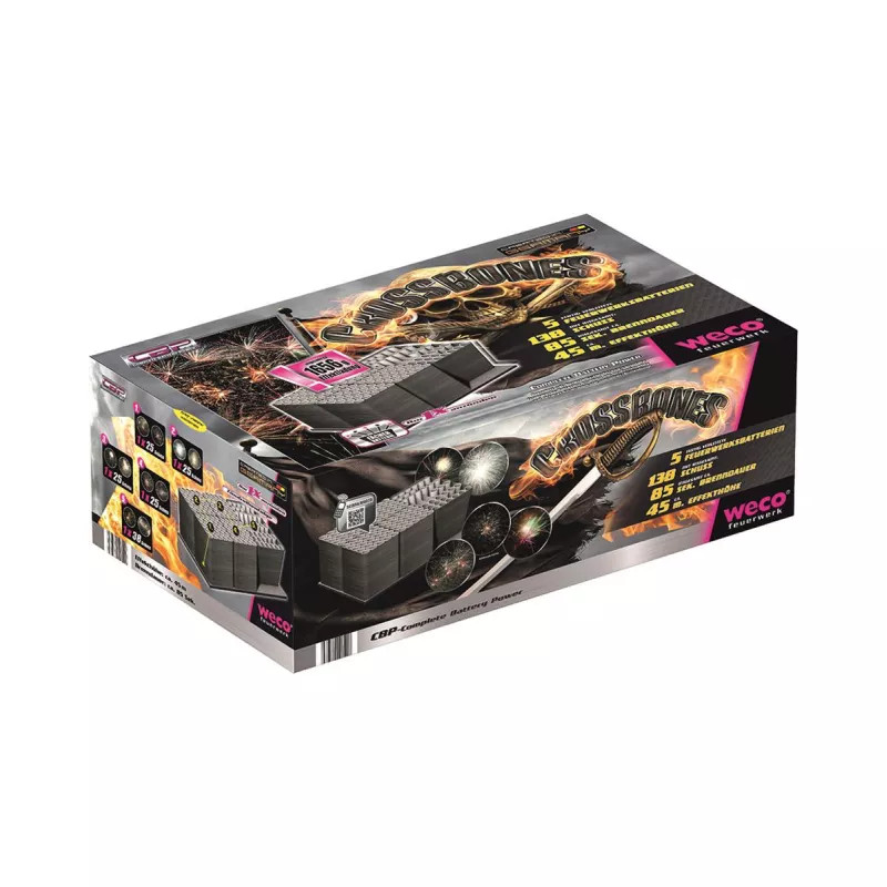 Weco Silvester Feuerwerk Verbund Crossbones