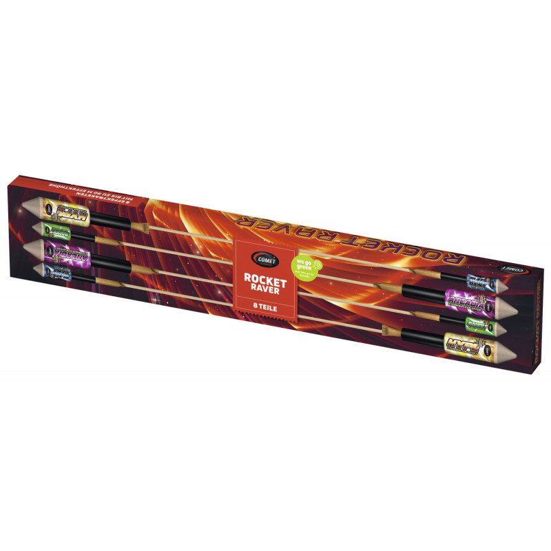 Silvester Raketen Sortiment Rocket Raver von Comet