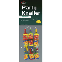 9 Partyknaller mit Luftschlangen
