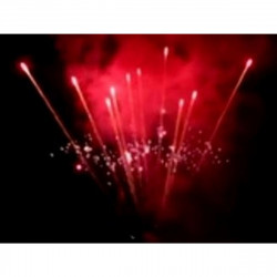 Pyrotrade Feuerwerk Single Row Gold Rain to Red Comet with Red strobe mine Feuerwerksbatterie berlin kaufen werksverkauf