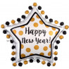 Riesen Folienballon Stern Happy New Year 76cm