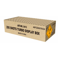 Turbo Display Box 200 Shots Broekhoff Magnum Feuerwerk Verbund