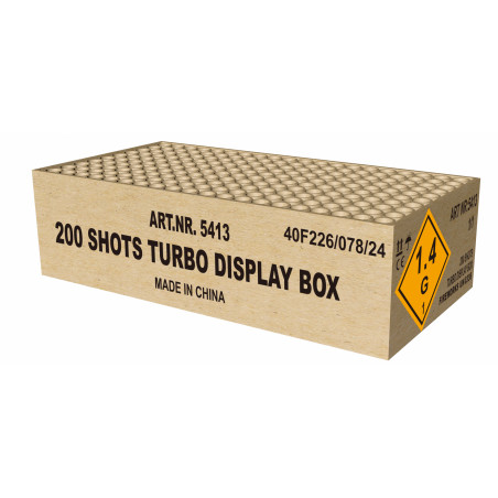 Turbo Display Box 200 Shots Broekhoff Magnum Feuerwerk Verbund
