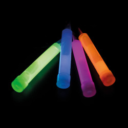 4 Neon Knicklicht Anhänger 10cm mit Band