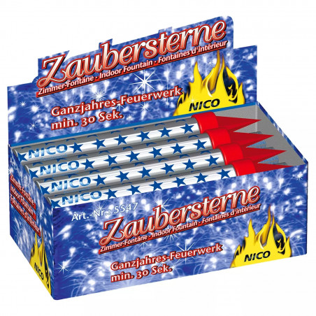 12 Nico Eisfontänen Tortenfontäne Zaubersterne Tischfontäne Zimmerfontäne Traumsterne