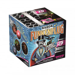 Baron Funkenflug Silvester Feuerwerk Batterie von Weco