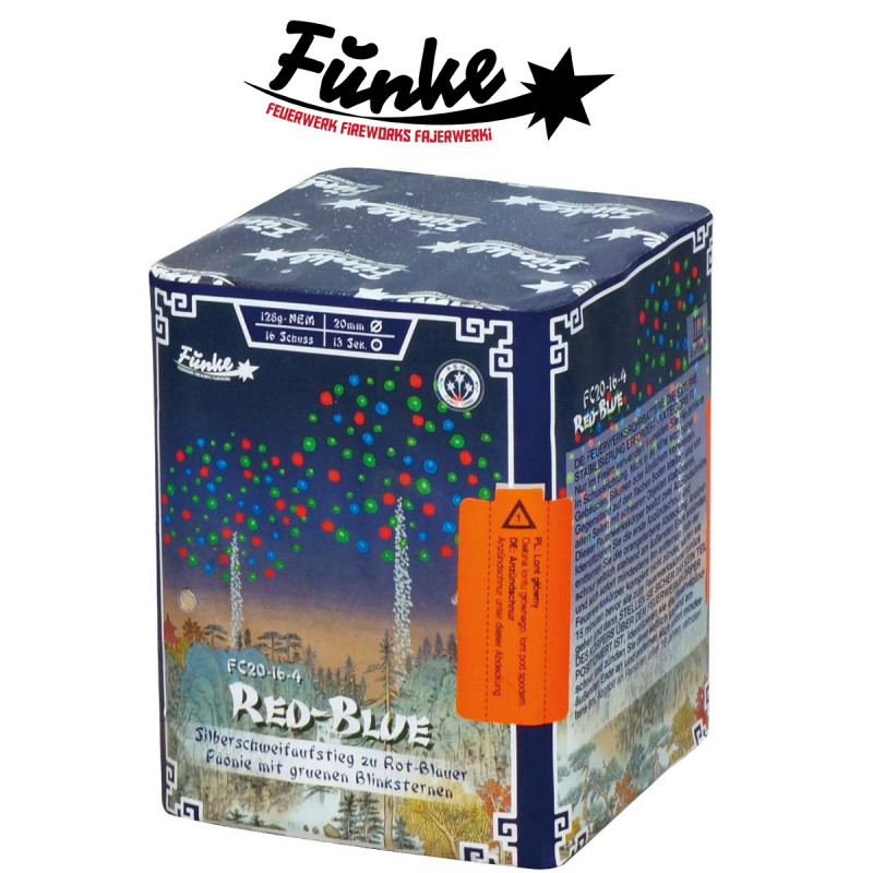 Funke Red Blue fireworks feuerwerksbatterie Feuerwerk berlin kaufen werksverkauf silvester verbundfeuerwerk schöneberg kreuzberg