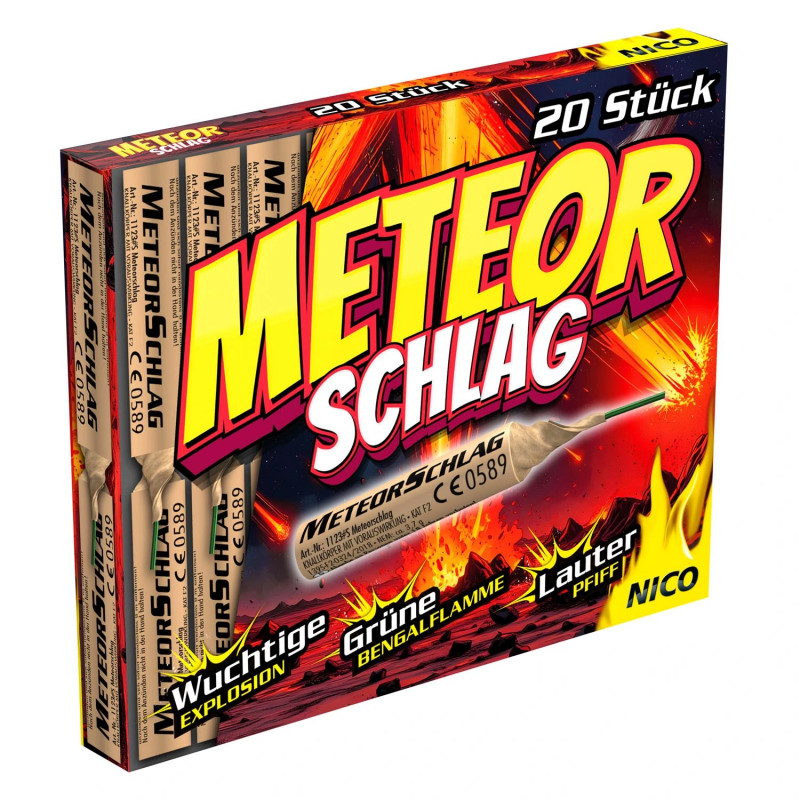 20 er Feuerwerk Meteor Knaller von Nico Meteorschlag
