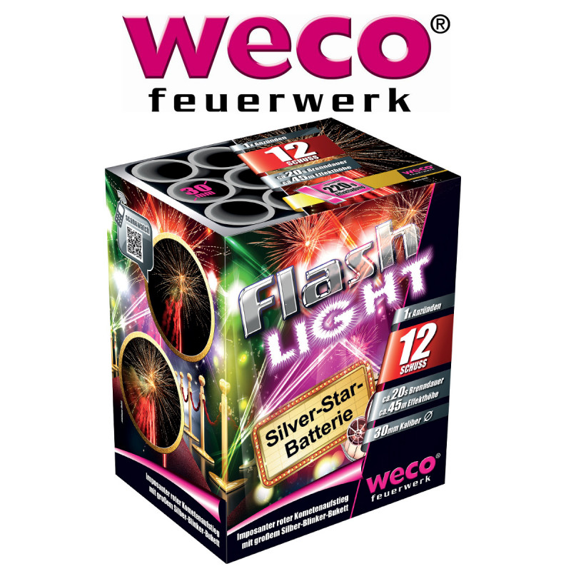 Weco Flashlight Feuerwerk Batterie - 12 Schüsser Feuerwerksbatterie Berlin kaufen Werksverkauf Silvester Schöneberg Kreuzberg St