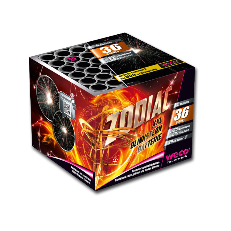 Silvester Feuerwerk XXL Batterie Zodiac von Weco