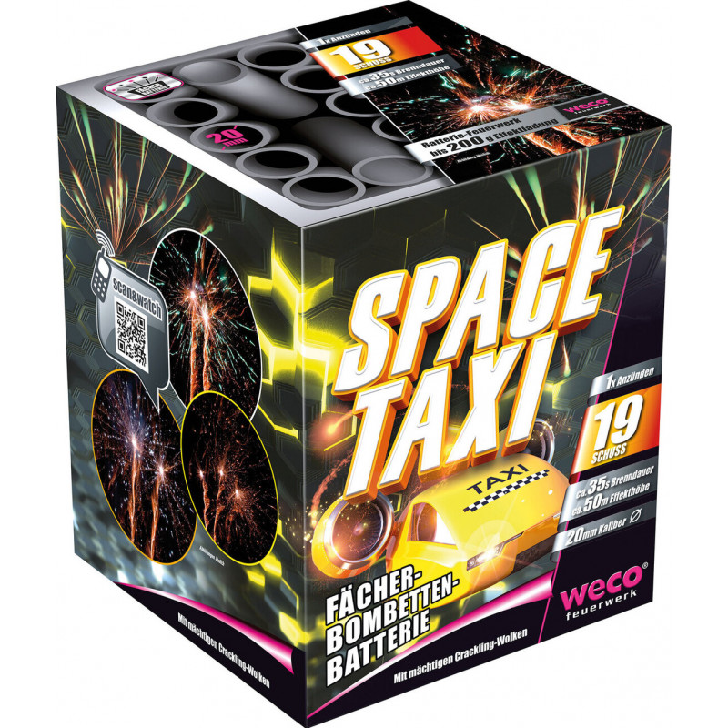Silvester Feuerwerk Space Taxi von Weco