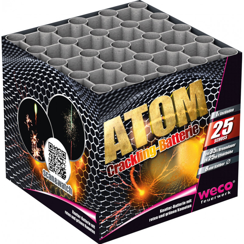 Silvester Feuerwerk Batterie Atom von Weco