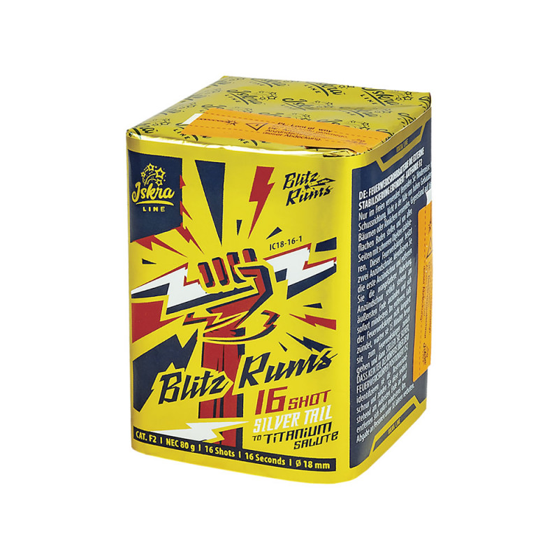 Funke Knallbatterie Blitz Rums 16 Iskra Line knall batterie silvester feuerwerk berlin kaufen
