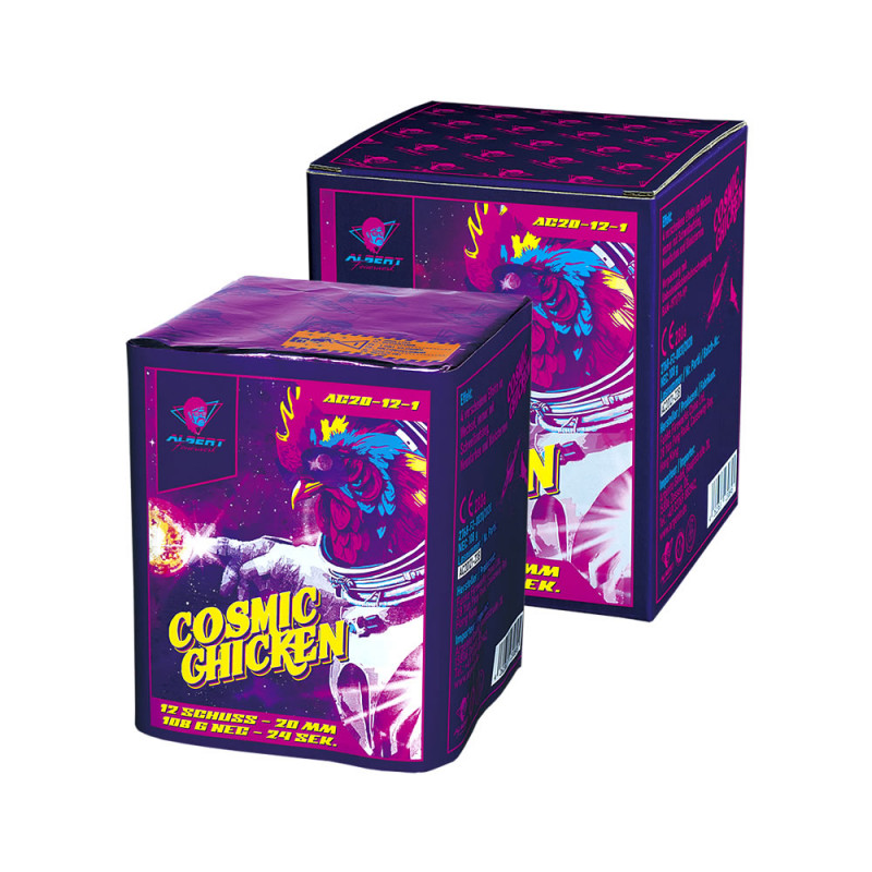 Funke Albert Cosmic Chicken Feuerwerk Batterie Feuerwerksbatterie Berlin kaufen Werksverkauf Silvester Schöneberg Kreuzberg Steg