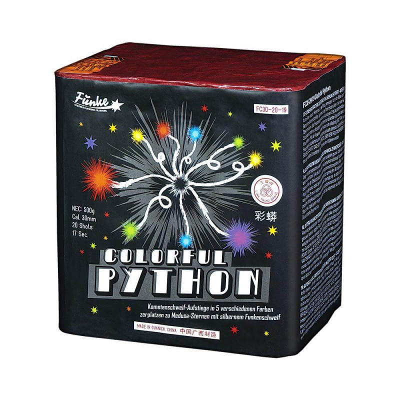 Funke Colorful Python Medusa Feuerwerk Batterie Feuerwerksbatterie Berlin kaufen Werksverkauf Silvester Schöneberg Kreuzberg Ste