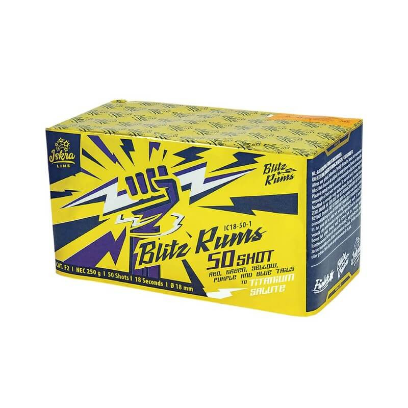 Funke Knallbatterie Blitz Rums 50 Iskra Line knall batterie silvester feuerwerk berlin kaufen