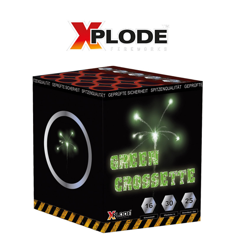 Silvester Feuerwerk Batterie Green Crossette in grün krossette berlin kaufen schöneberg kreuzberg werksverkauf steglitz zehlendo