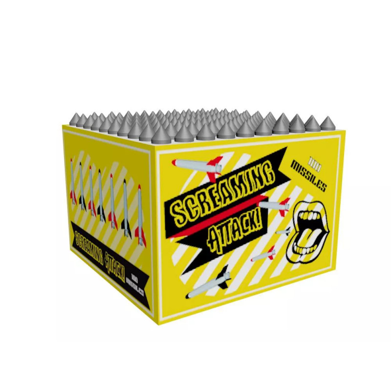 100 Schuss Heulerbatterie SRPYRO Screaming Attack Feuerwerk Batterie