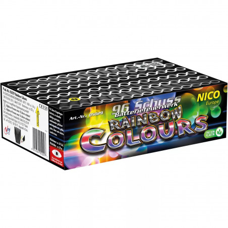 Nico Feuerwerk Batterie Rainbow Colours