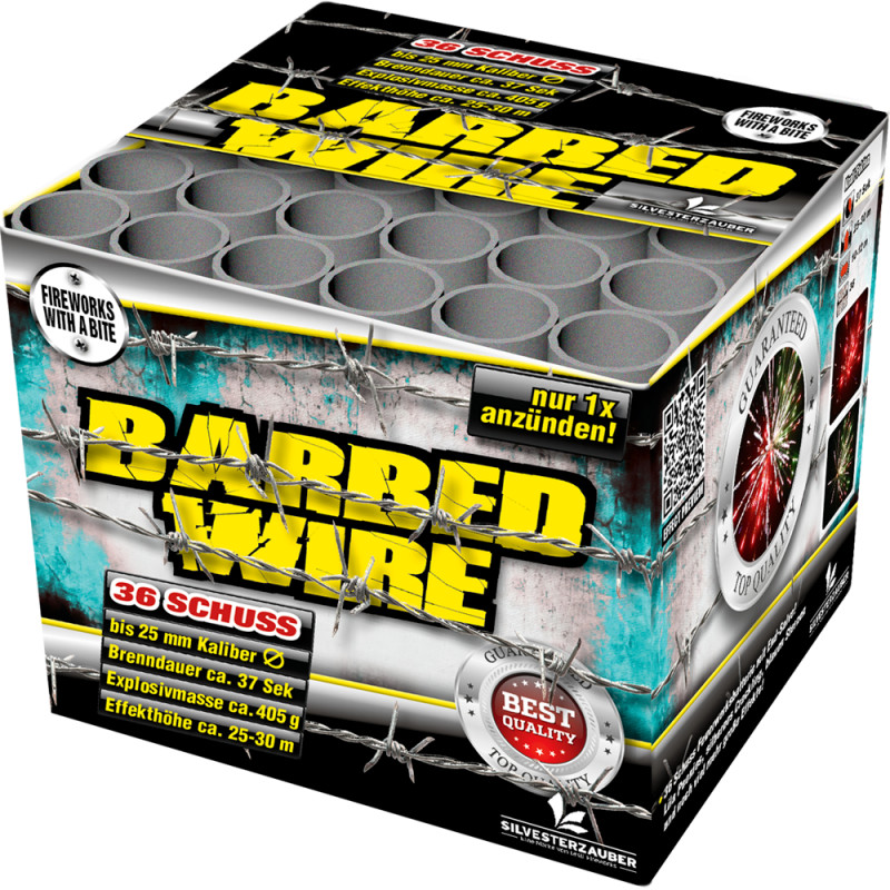 Silvester Feuerwerk Batterie Barbed Wire von Lesli