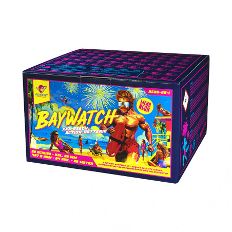 Albert Baywatch Silvester Feuerwerk Batterie von Funke