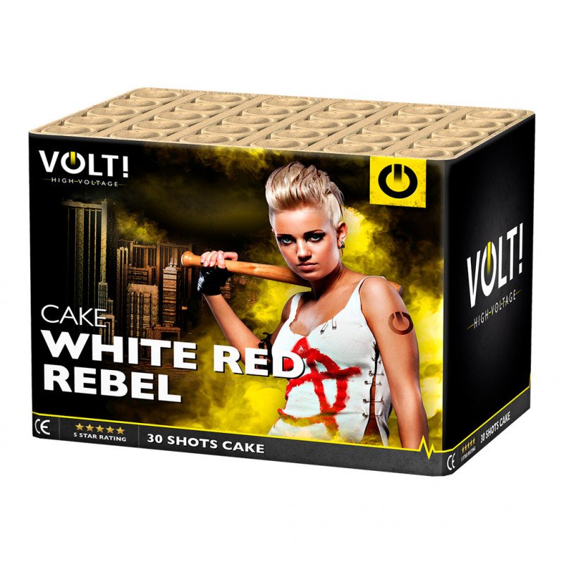 White Red Rebel Feuerwerk Batterie von Lesli