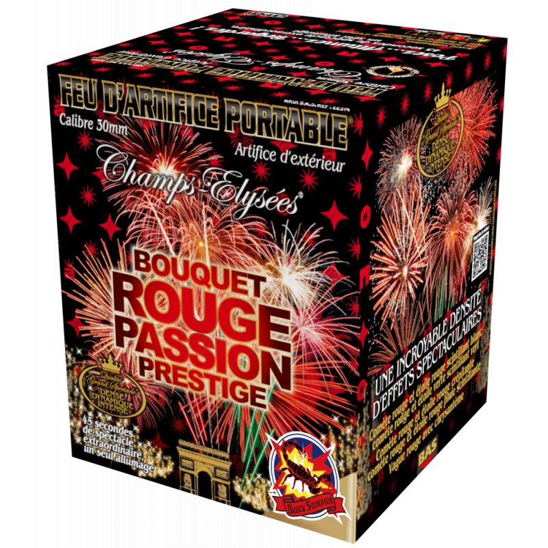 SRPYRO Rouge Passion Prestige Feuerwerk Batterie
