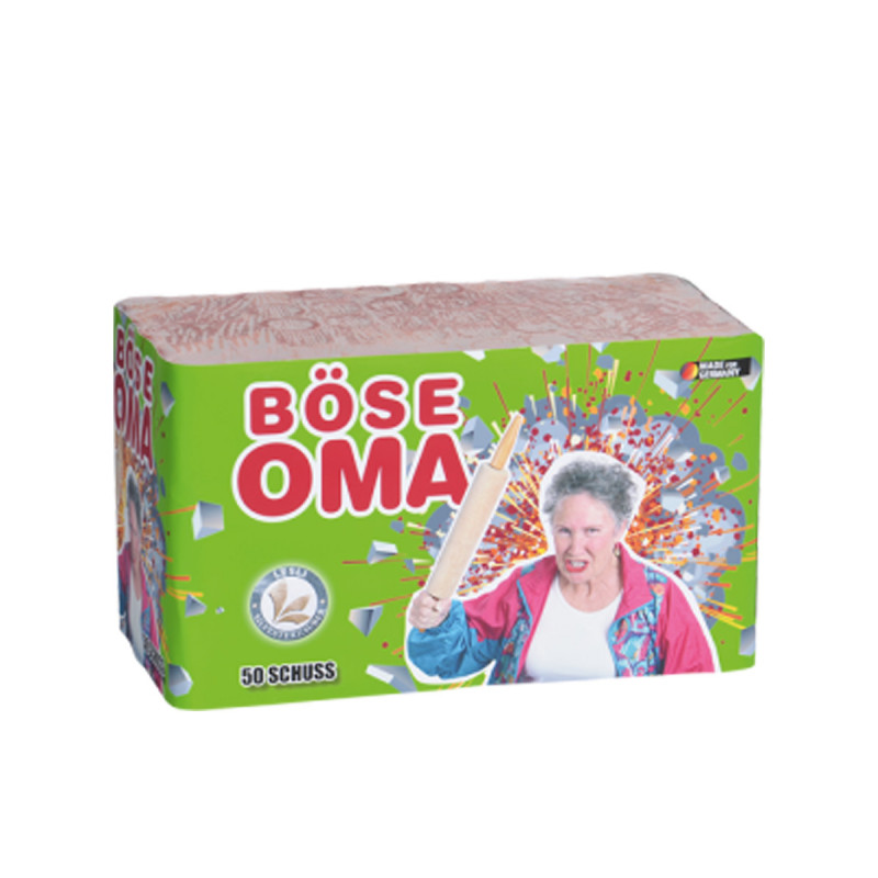 Silvester Feuerwerk Lesli Böse Oma X123 50 Schuss Batterie silvesterfeuerwerk feuerwerksbatterie