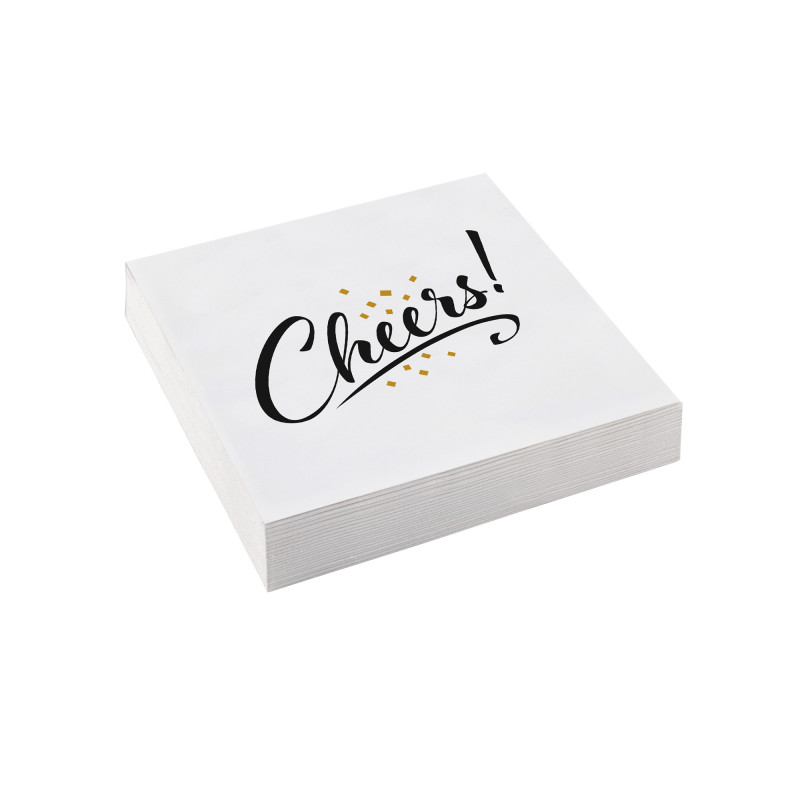 20 Servietten Cheers Happy New Year Silvester 