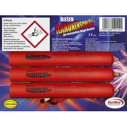 3 er Set Silvester Feuerwerk Riesen Kanonenschlag zylindrisch Kaliber D zyl. zyl kal. kal x014