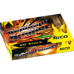 Silvester Feuerwerk 20 Harzer Knaller mit Reibkopf Reibkopfknaller x006