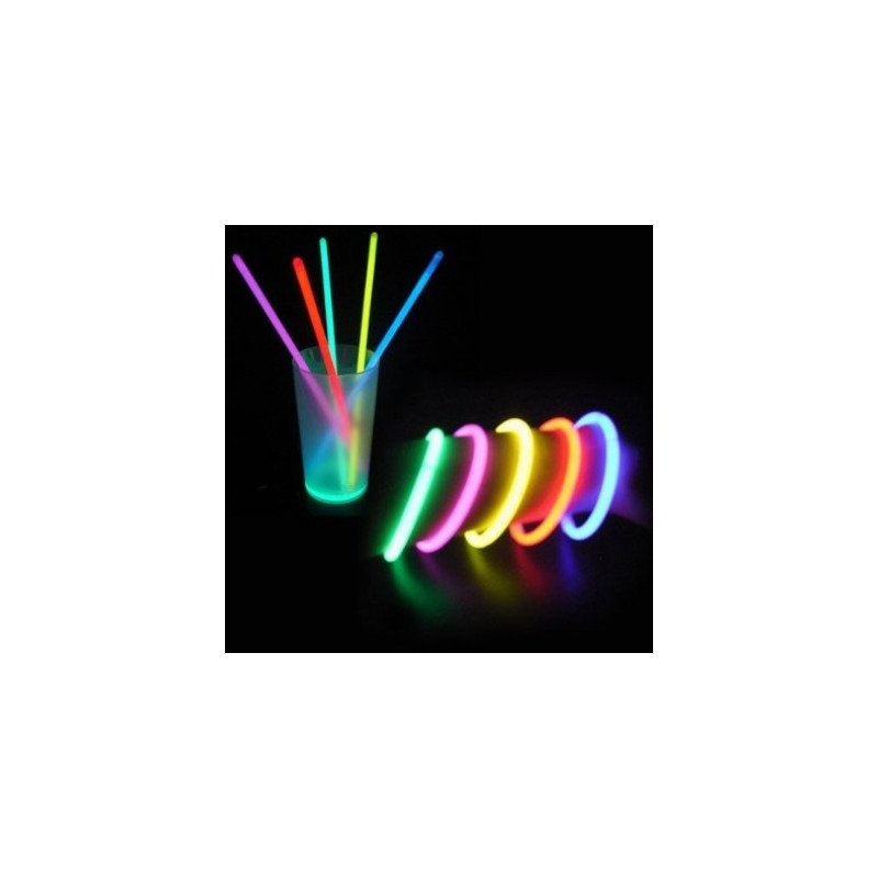 100 x Neon Knicklicht 20 cm als Armband in verschiedenen Farben knick licht knicklichtarmband knicklichter neonknicklicht