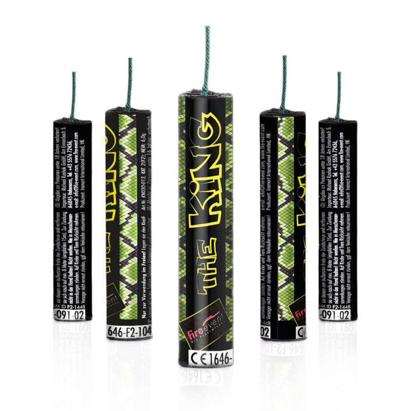 5 Mega Knaller the King Cobra - legale Alternative zum Polenböller kanonenschlag x005 Feuerwerk Böller Berlin kaufen