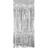 Lametta Vorhang in gold oder silber bunt regenbogen 91,4x240cm Lamettavorhang