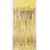 Lametta Vorhang in gold oder silber bunt regenbogen 91,4x240cm Lamettavorhang