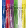 Lametta Vorhang in gold oder silber bunt regenbogen 91,4x240cm Lamettavorhang