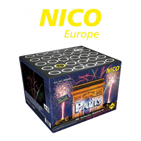 Nico Paris Feuerwerk Batterie - Crossette Fächer Effekt Feuerwerksbatterie Berlin kaufen Werksverkauf Silvester Schöneberg Kreuz